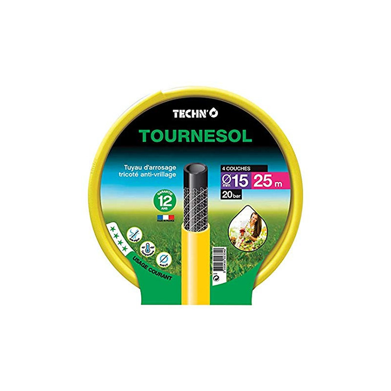 TUYAU D'ARROSAGE TOURNESOL D.19 mm - 18 Bars