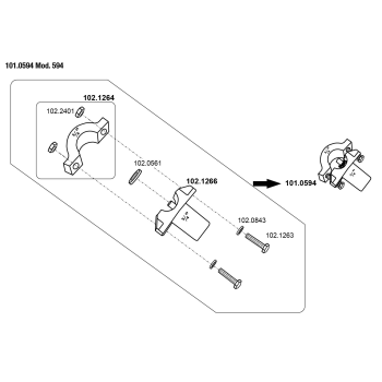 Collier de prise en charge pour tuyau 3/4