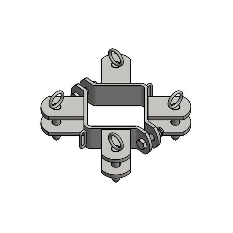 BRIDE POUR POTEAU CARRE 100 X 100