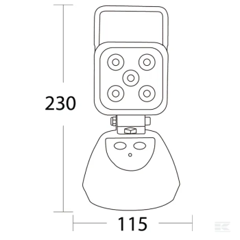 Phare de travail LED rechargeable 15W