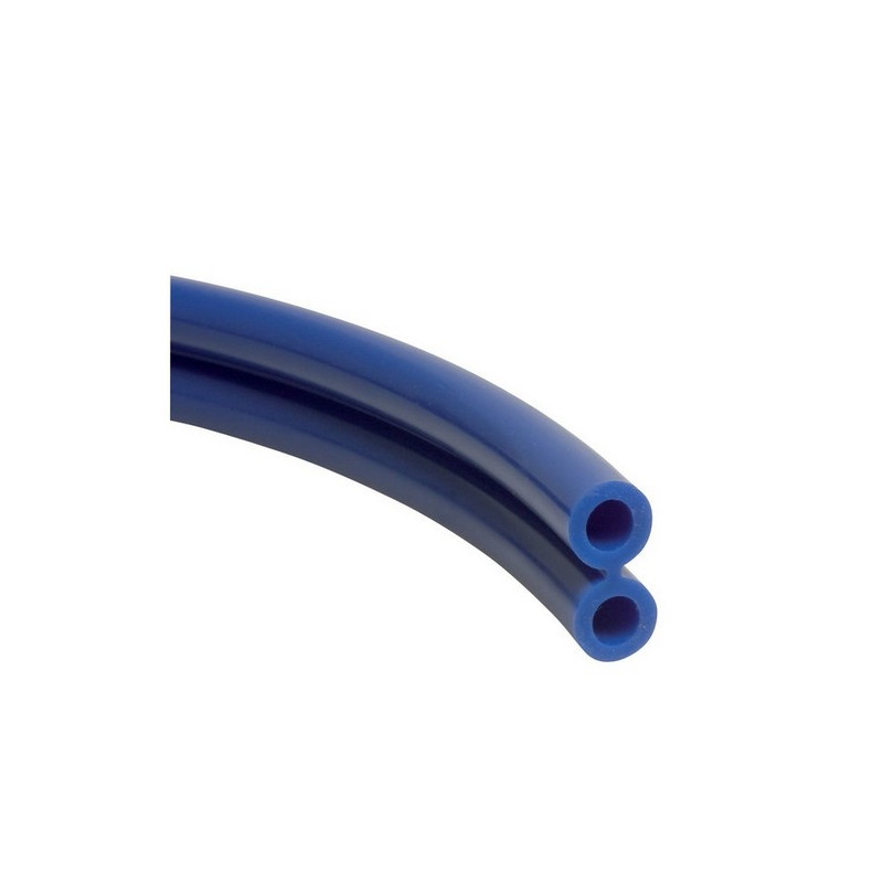 TUYAU JUMELE SILICONE BLEU