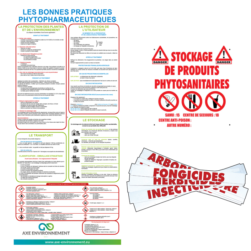 Kit signalétique complet pour local phyto