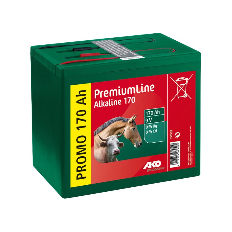 PILE SECHE ALCALINE 9V 170 Ah