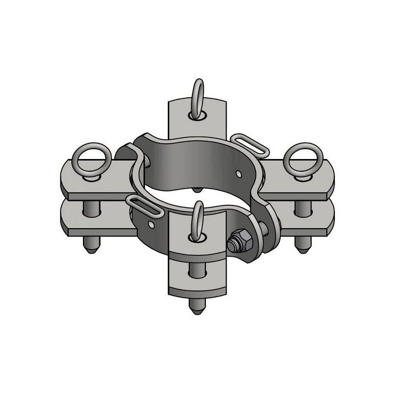 BRIDE POUR POTEAU ROND NU D.102 MM