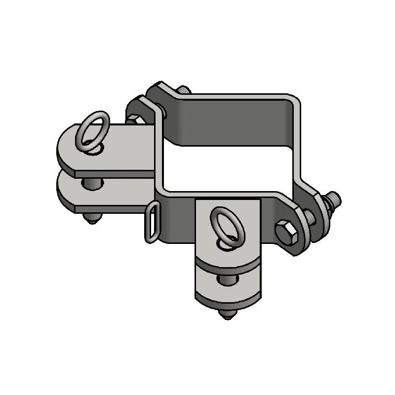BRIDE POUR POTEAU CARRE 100 X 100