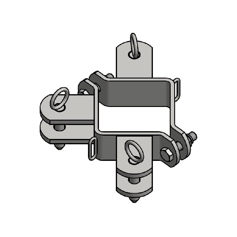 BRIDE POUR POTEAU CARRE 100 X 100