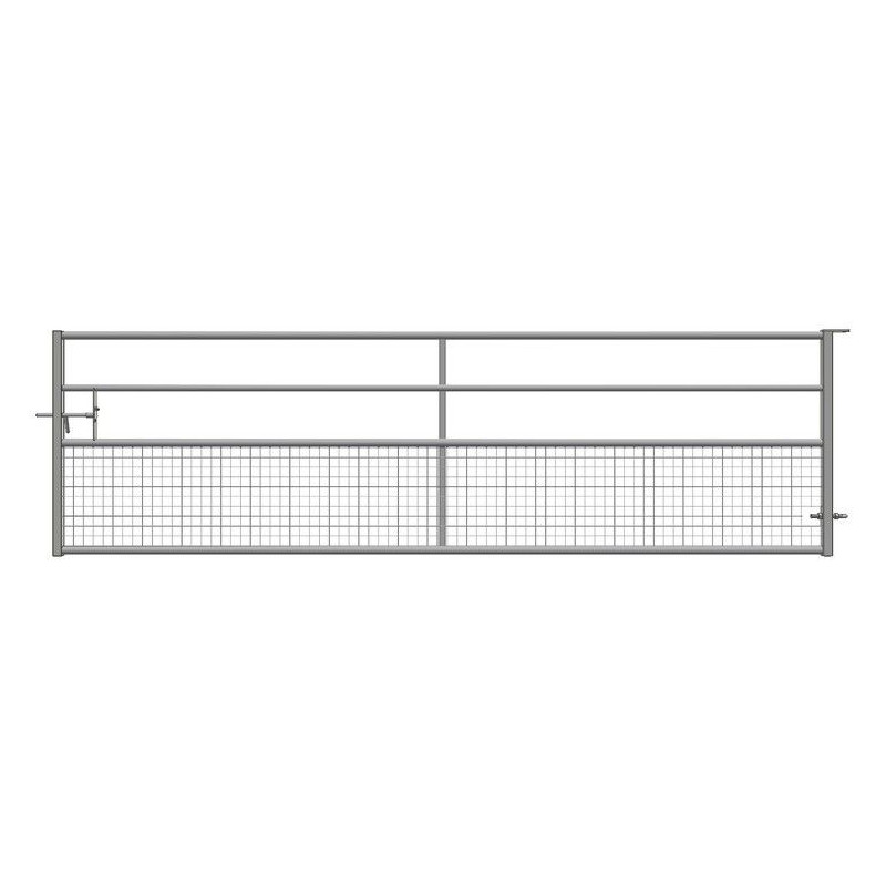 BARRIERE D'HERBAGE FIXE SEMI-GRILLAGEE